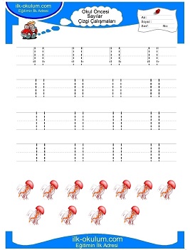 Çocuklar İçin Çizgi Çalışma Sayfaları 
